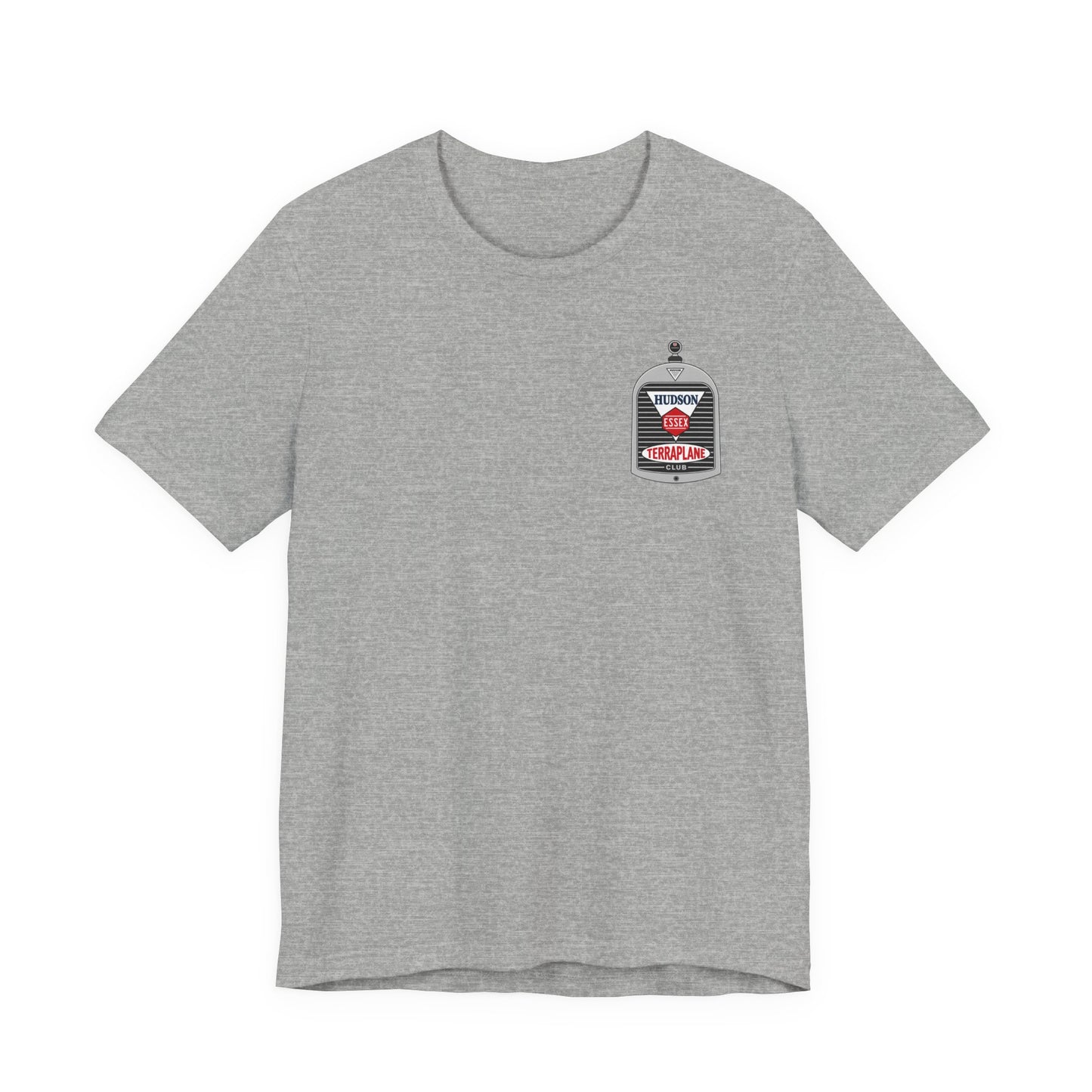 Hudson Essex Terraplane Club Small Chest Logo — Unisex Jersey Short Sleeve Tee