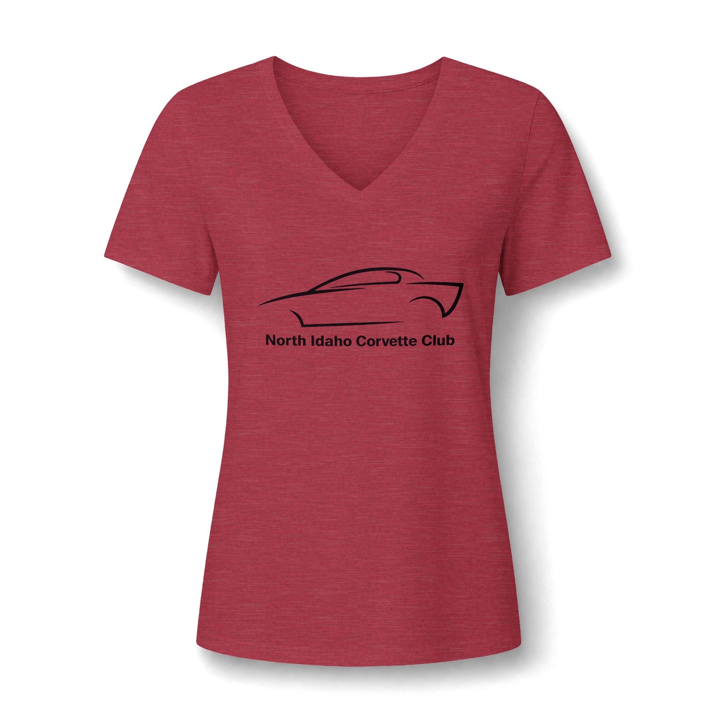 North Idaho Corvette Club Women's V-Neck Tee