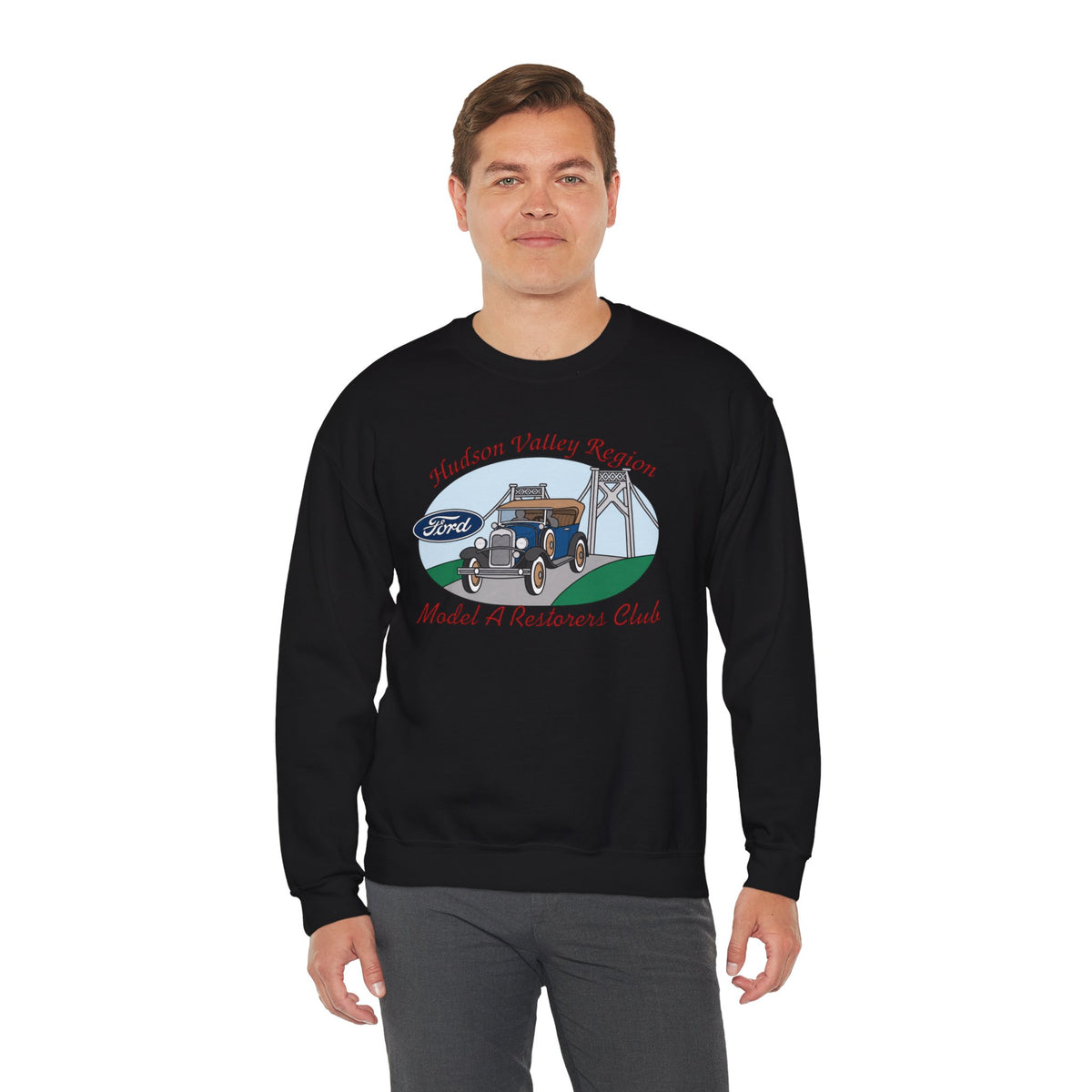 Hudson Valley Region Model A Restorers Club Unisex Heavy Blend™ Crewneck Sweatshirt