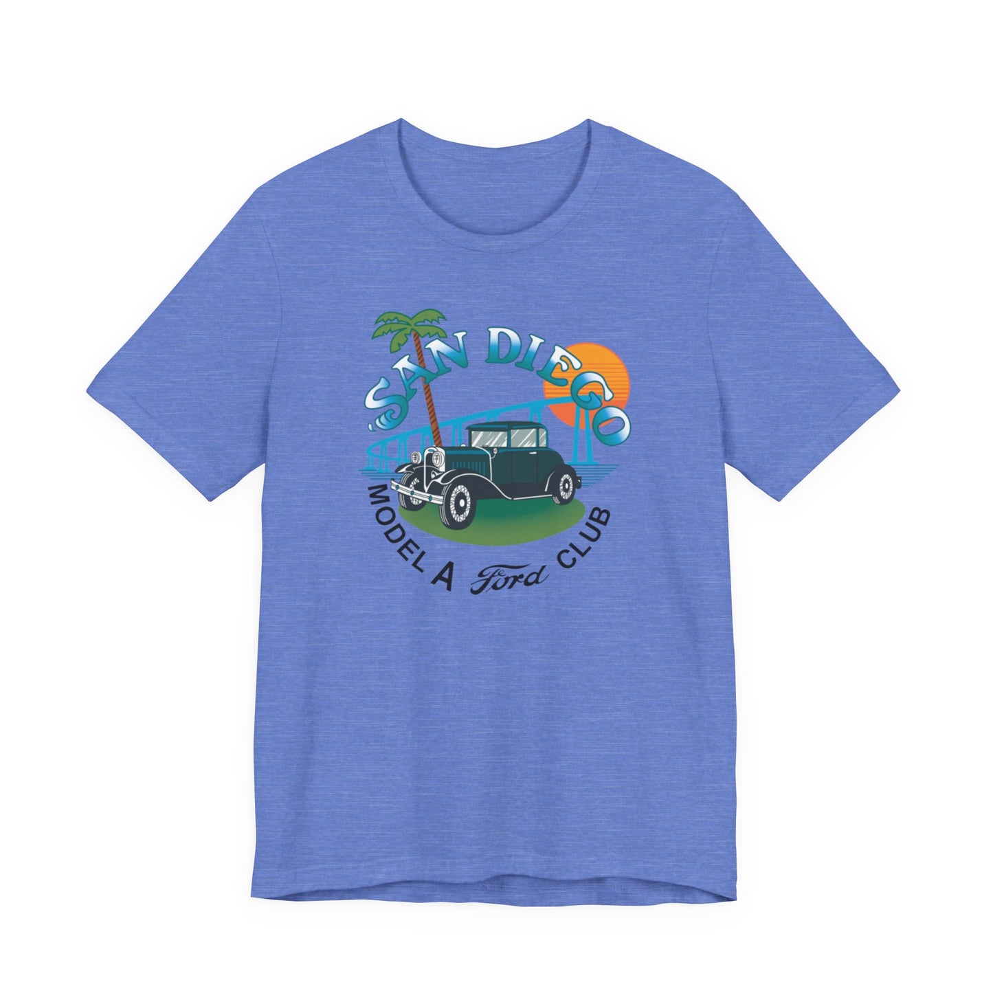 San Diego Model A Ford Club Tee — Large Front Logo