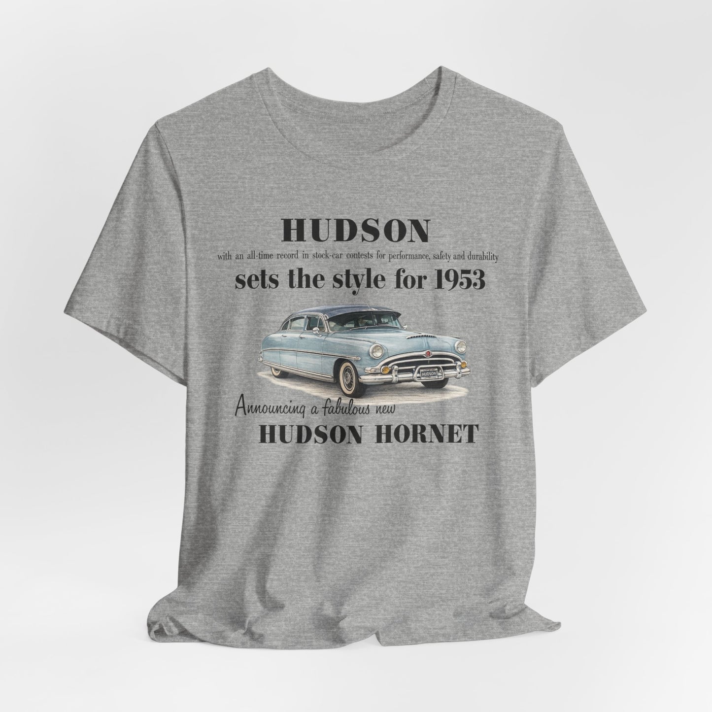 1953 Hudson Hornet Car Tee - Unisex Jersey Short Sleeve Tee
