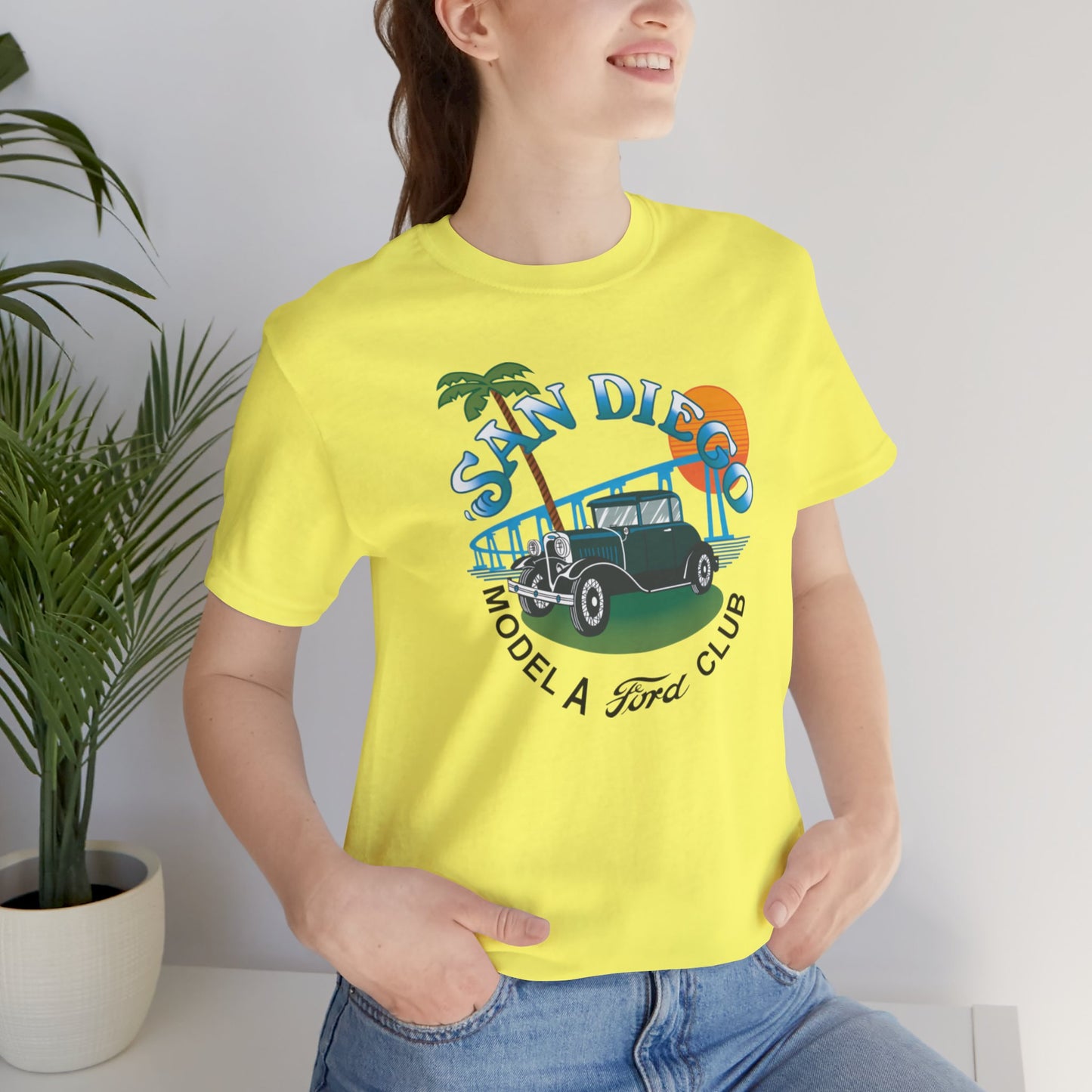 San Diego Model A Ford Club Tee — Large Front Logo