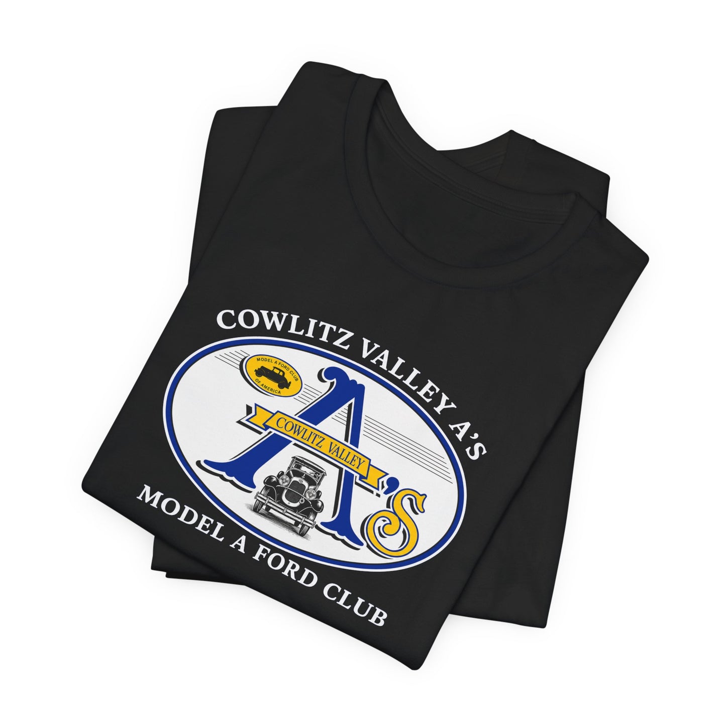 Cowlitz Valley A's Model A Ford Club Tee — Unisex Jersey Short Sleeve Tee