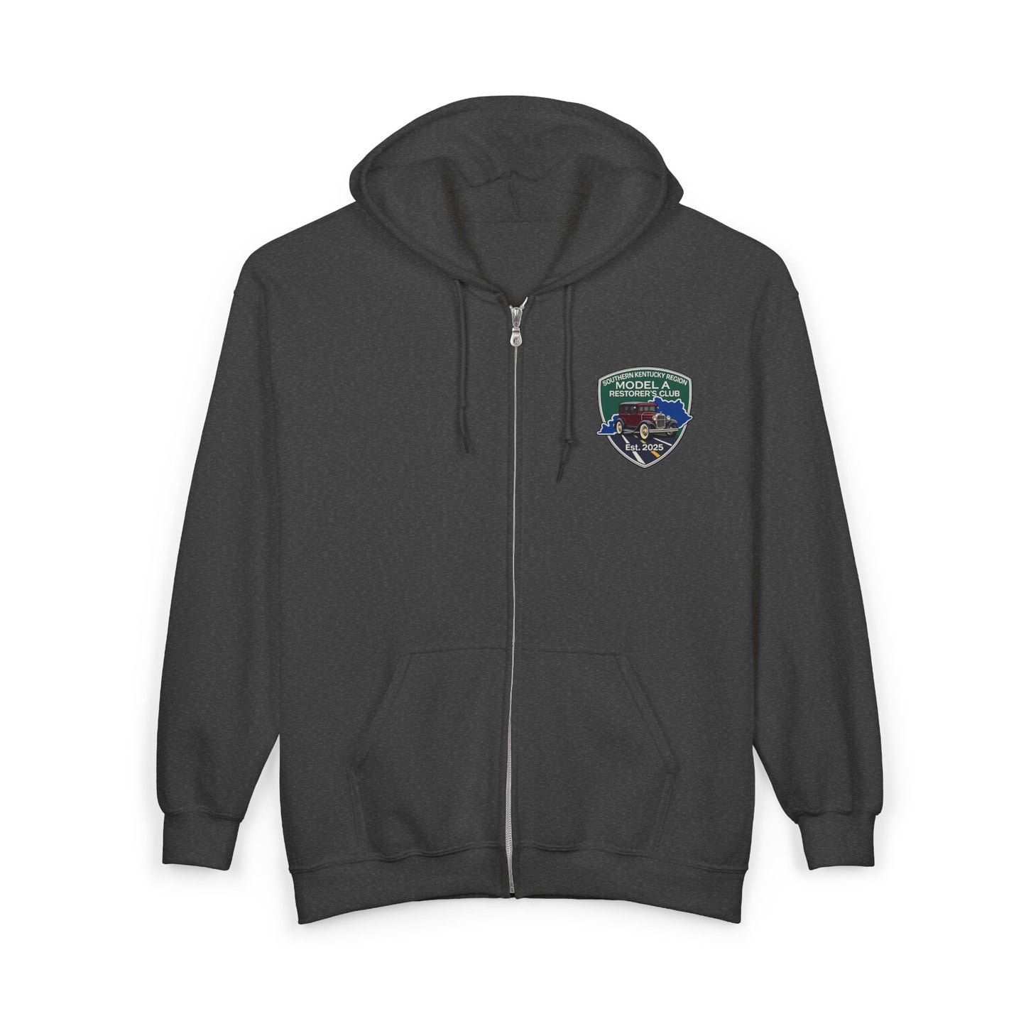 Southern Kentucky Region Model A Restorer's Club - Unisex Heavy Blend™ Full Zip Hooded Sweatshirt