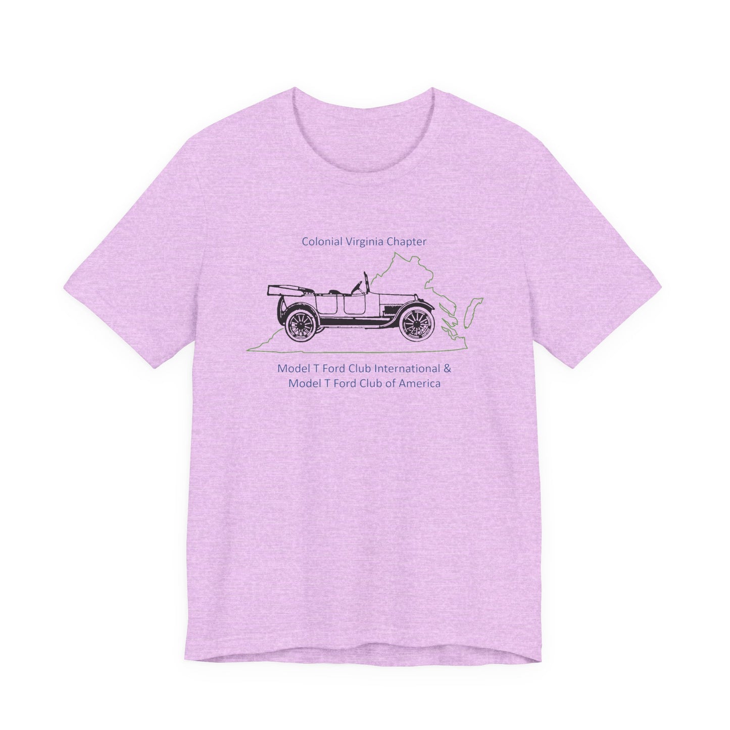 Colonial Virginia Chapter Tee — Colonial Virginia Chapter Vintage Car Shirt