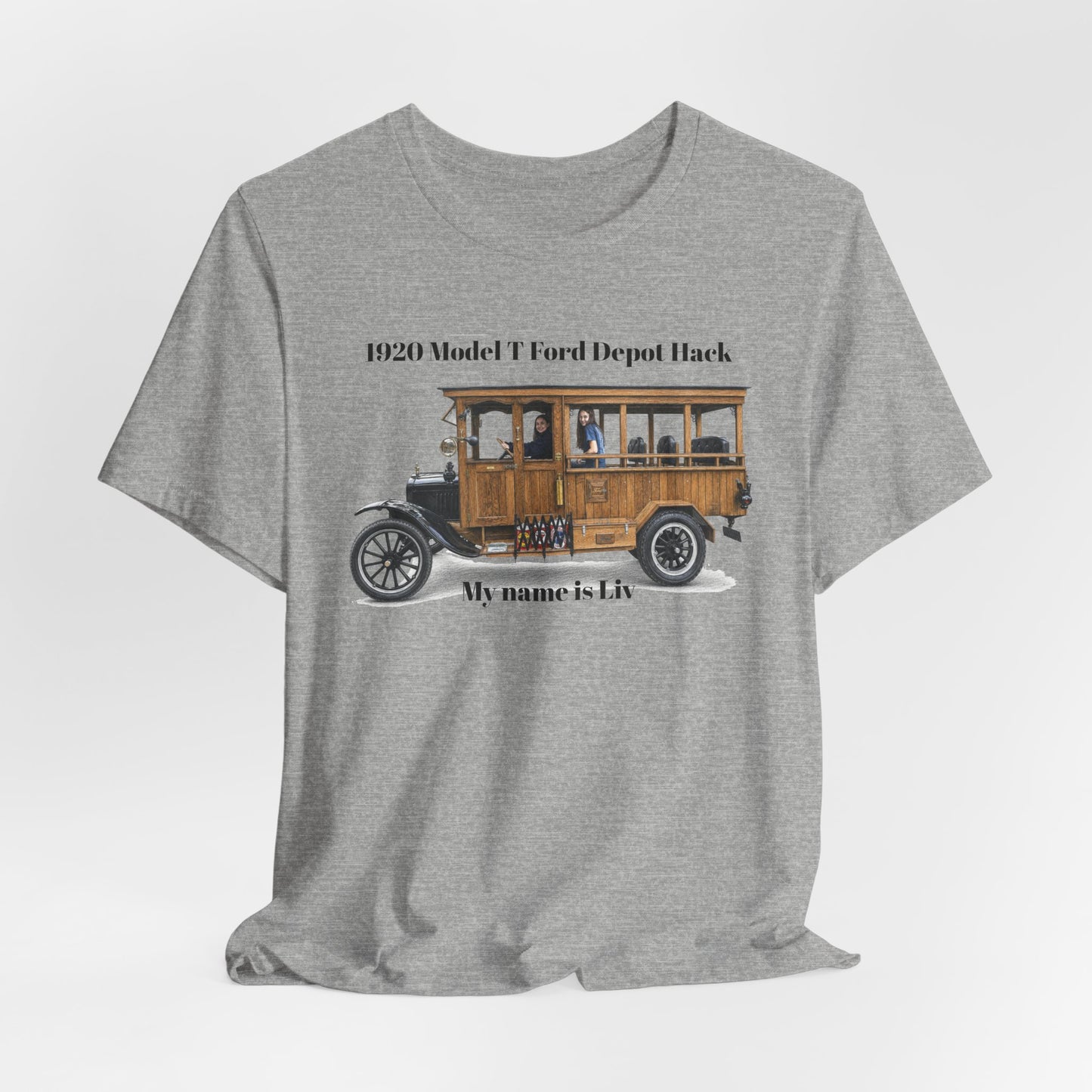 1920 Model T Ford Depot Hack T-Shirt — Unisex Jersey Short Sleeve Tee (DanS)