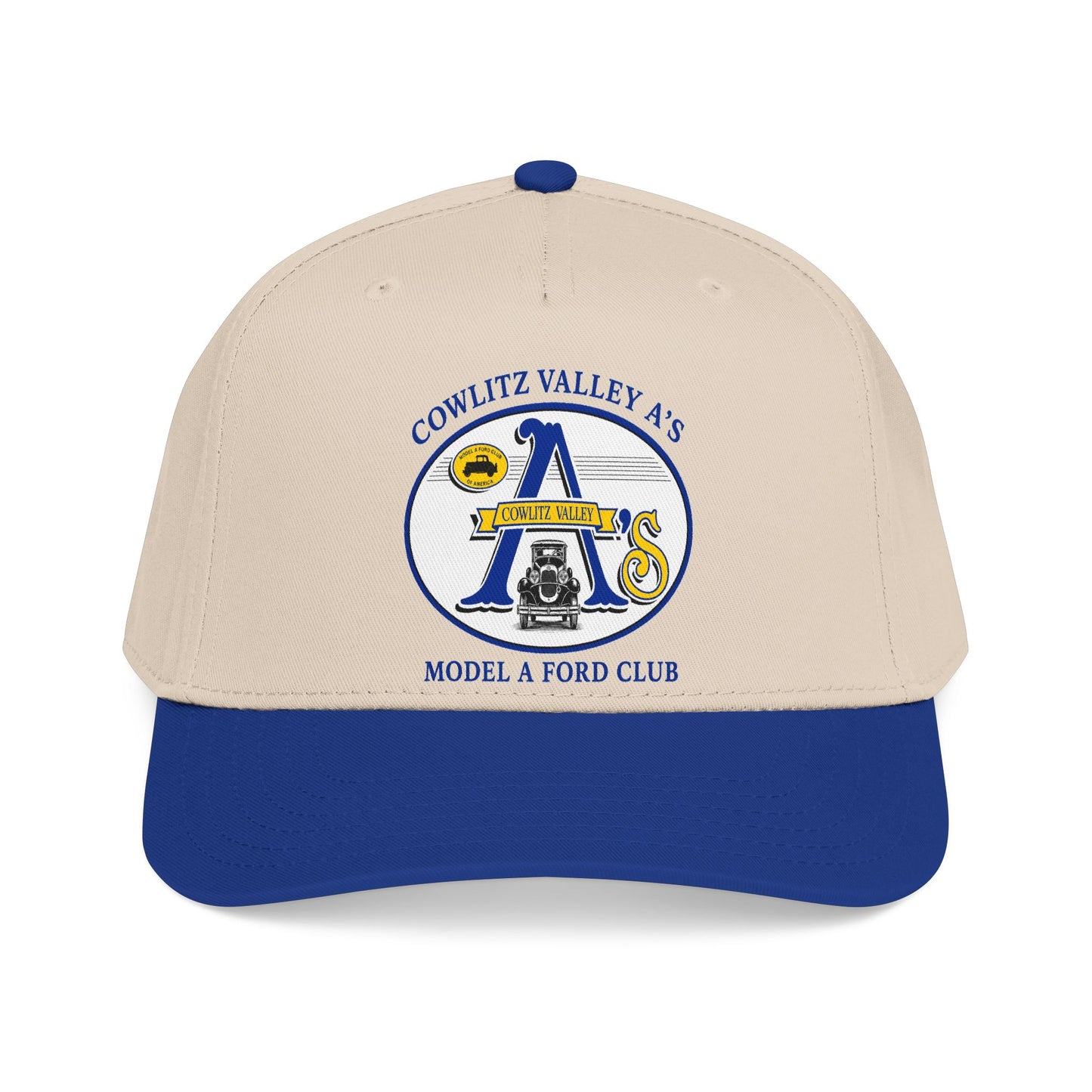 Cowlitz Valley A's Model A Ford Club Baseball Cap — Cowlitz Valley A's Vintage Car Logo