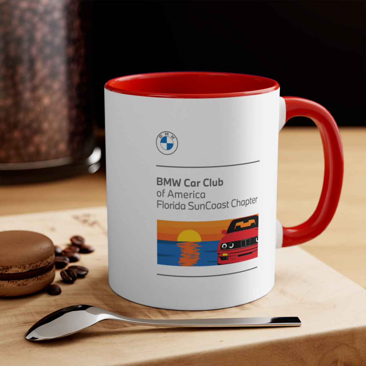 BMW Car Club of America Florida SunCoast Chapter Accent Mug