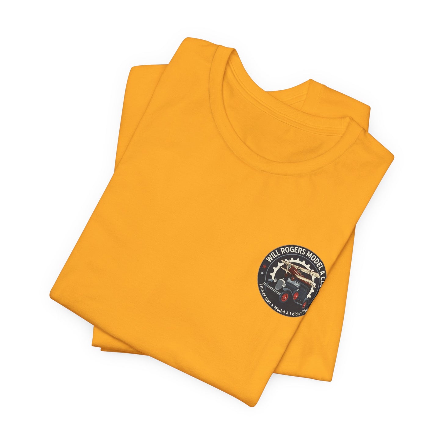 Will Rogers Model A Club (small front logo) Unisex Jersey Tee