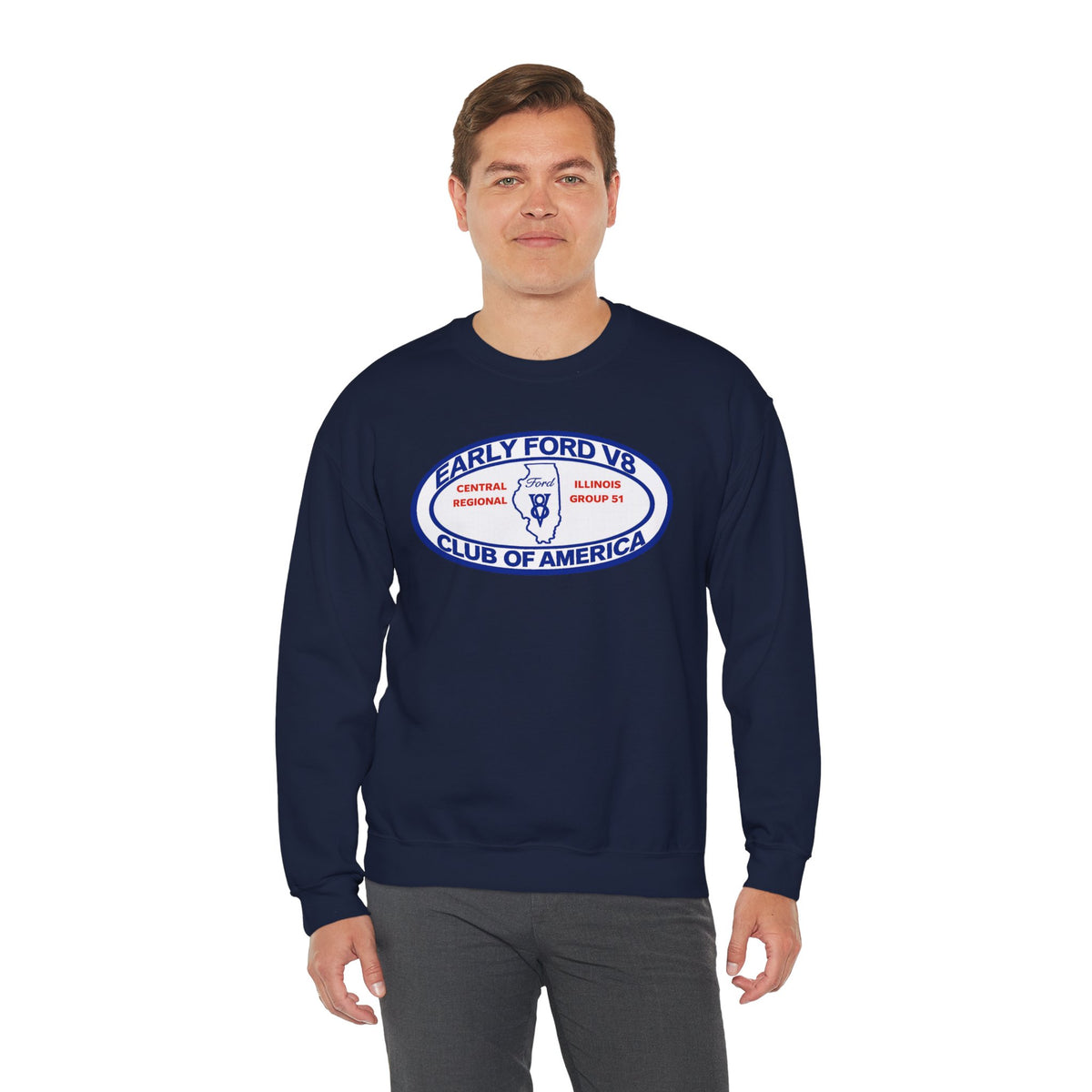 Central Illinois Early Ford V8 Unisex Heavy Blend™ Crewneck Sweatshirt