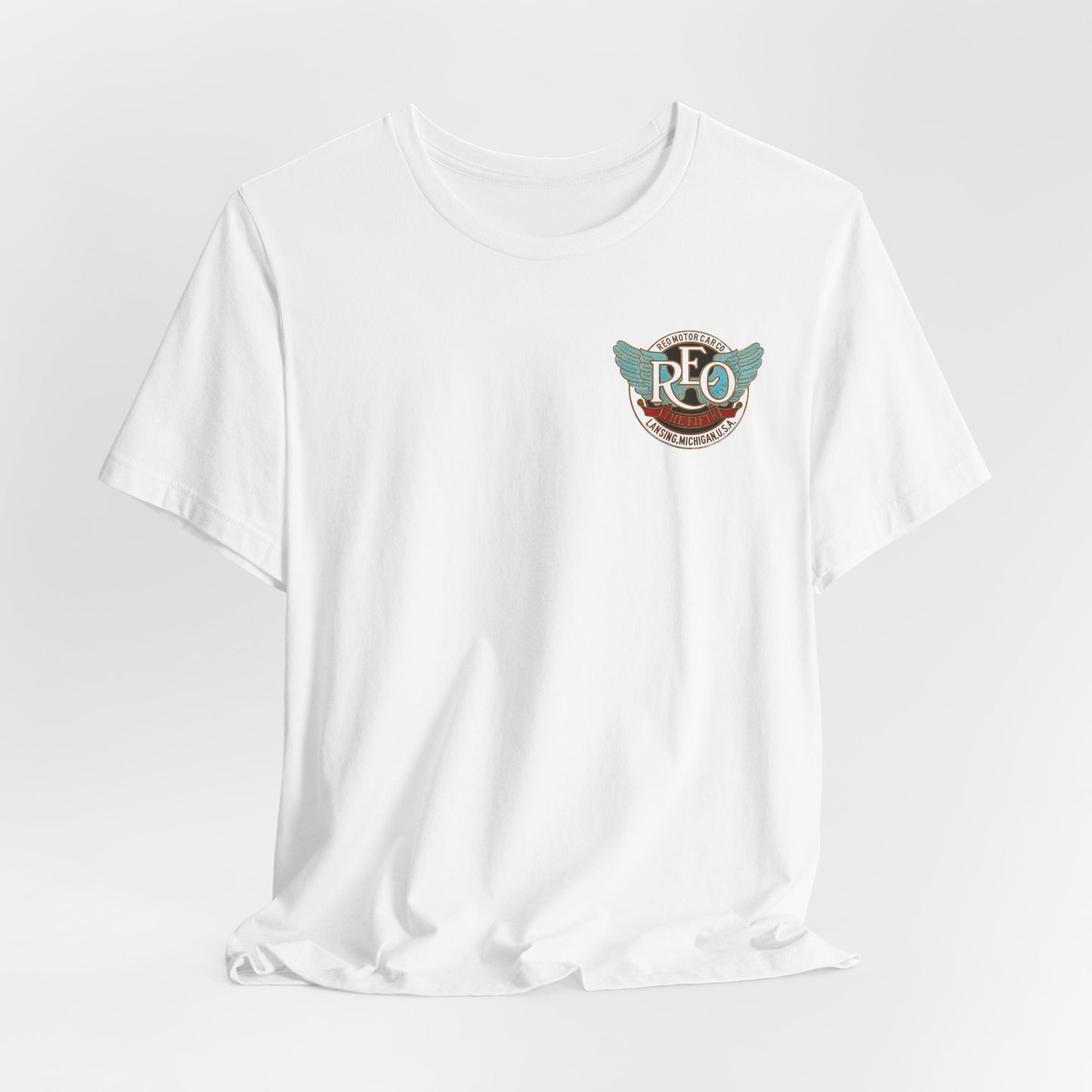 REO The Fifth 1912-1919 Logo T‑Shirt — Vintage REO Chest Emblem Tee