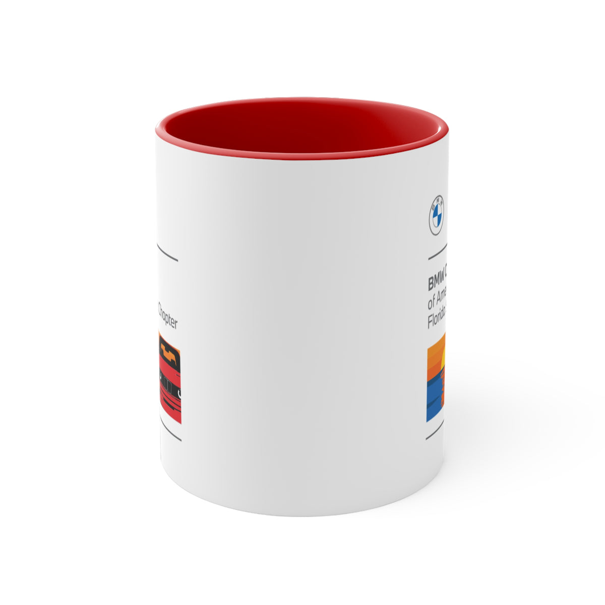 BMW Car Club of America Florida SunCoast Chapter Accent Mug