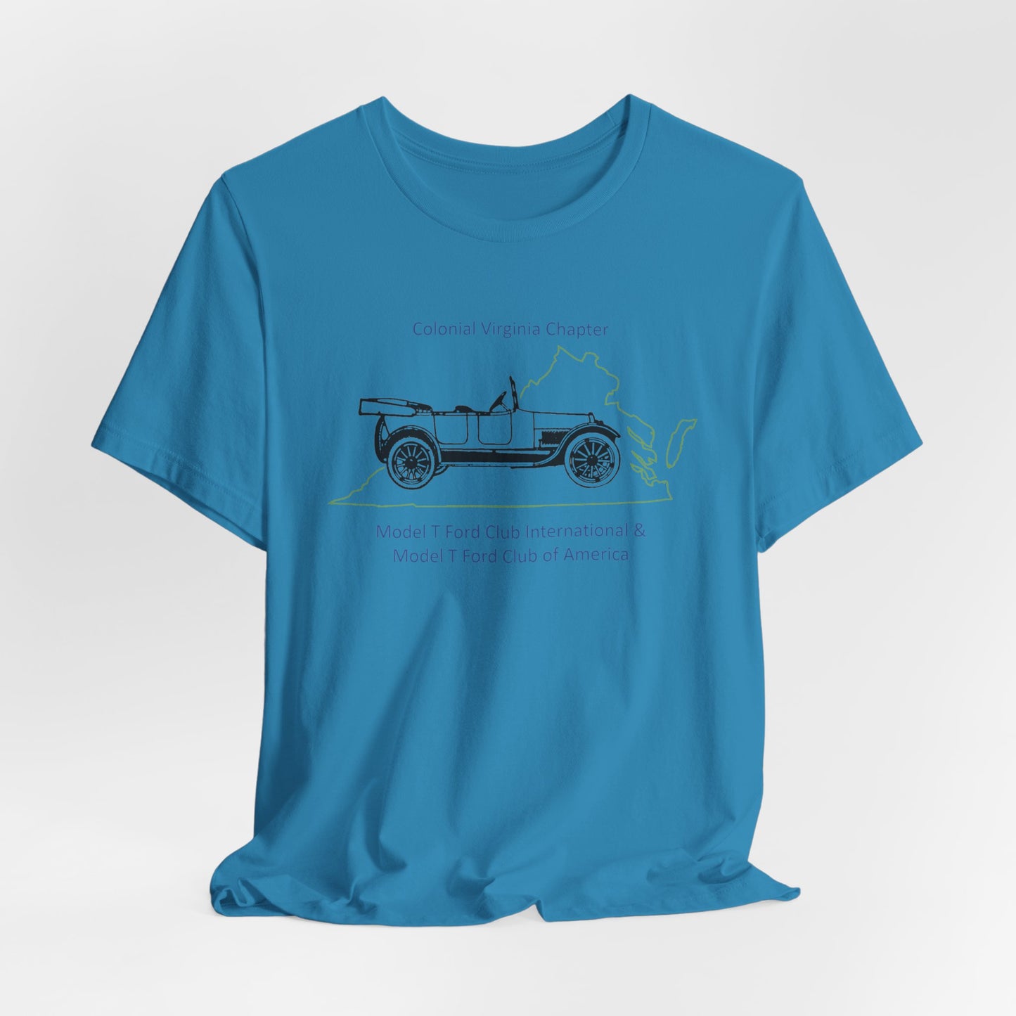 Colonial Virginia Chapter Tee — Colonial Virginia Chapter Vintage Car Shirt