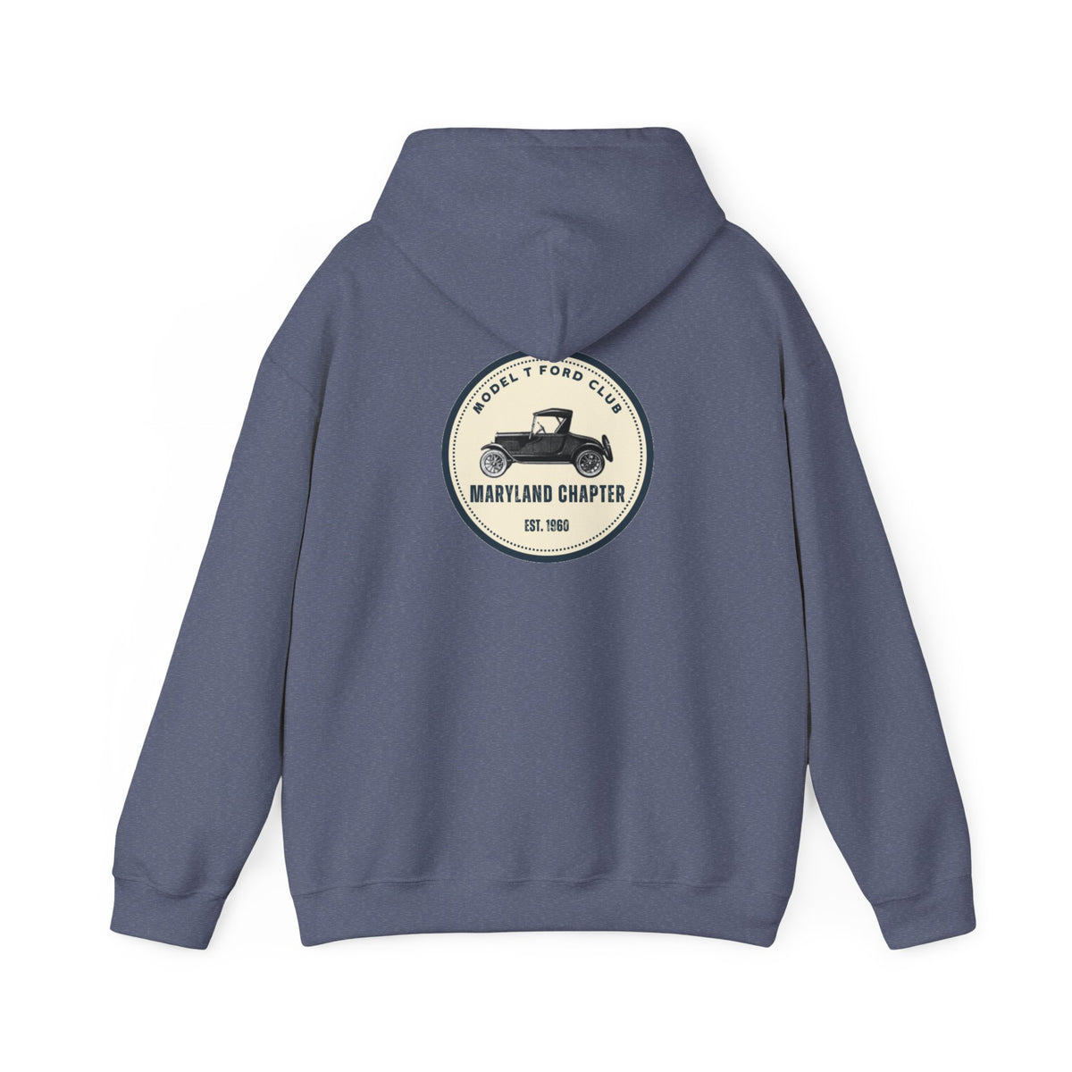 Maryland Chapter Model T Ford Club (back logo only) Unisex Heavy Blend™ Hooded Sweatshirt