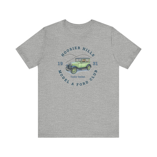 1931 Model A Ford Tudor Tee — Hoosier Hills 1931 Tudor Sedan Vintage Car T-Shirt