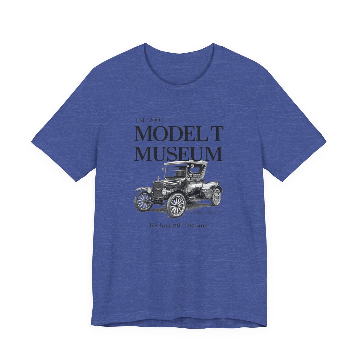 1925 Model T Pickup "Bradley" Museum Tee — Vintage Ford Model T Illustration (Richmond, Indiana)