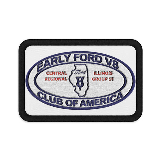 Central Illinois Early Ford V8 Embroidered Patch