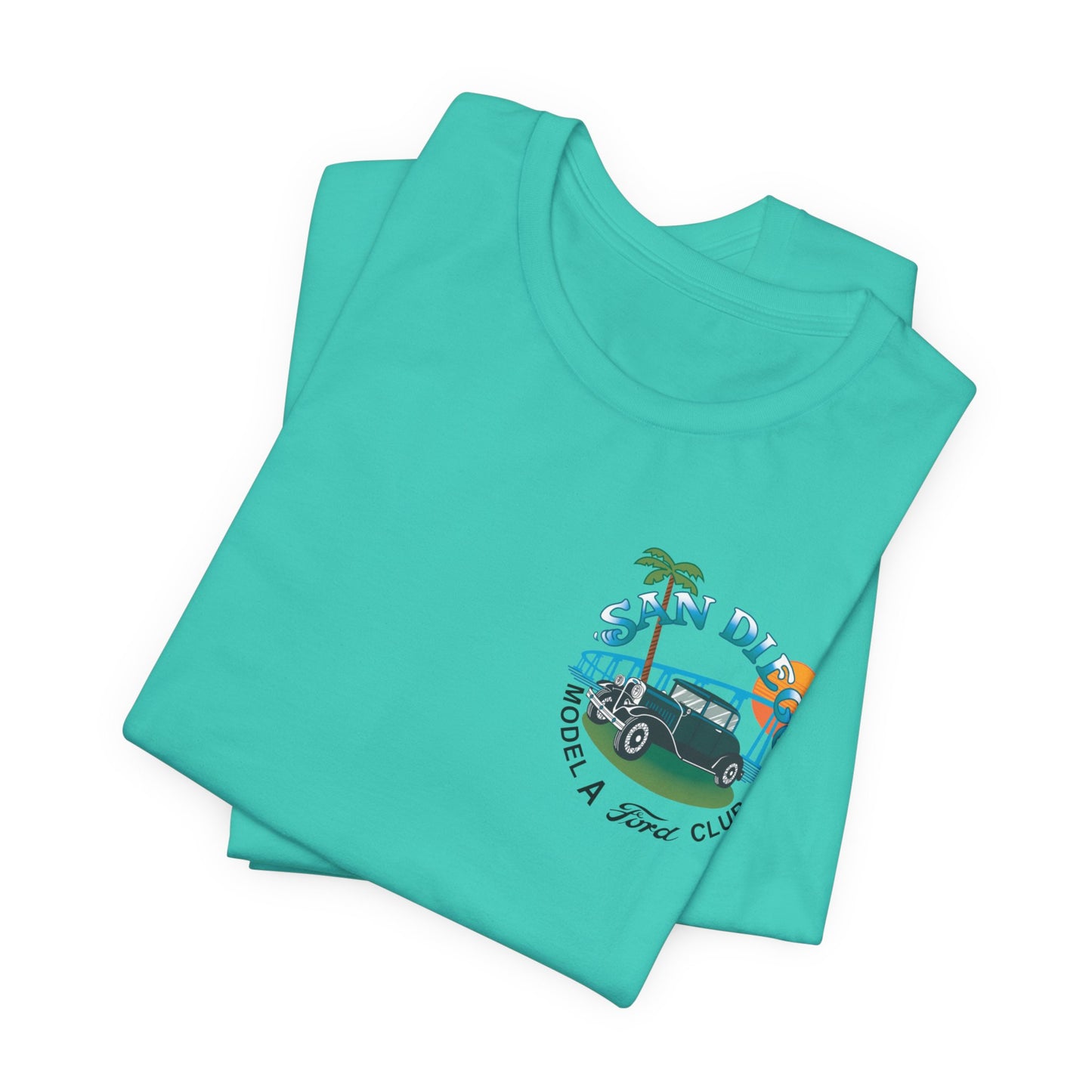 San Diego Model A Ford Club Tee — Vintage Car Sunset Shirt