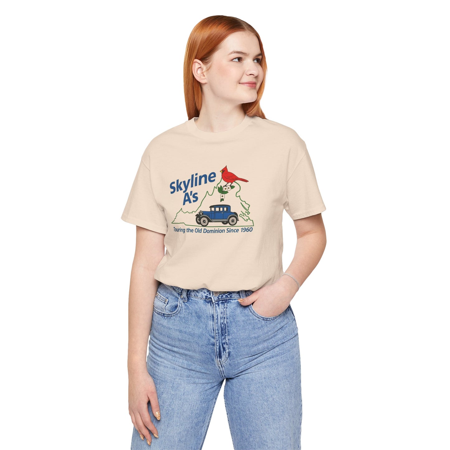 Skyline A's Virginia T‑Shirt — "Touring the Old Dominion Since 1960"