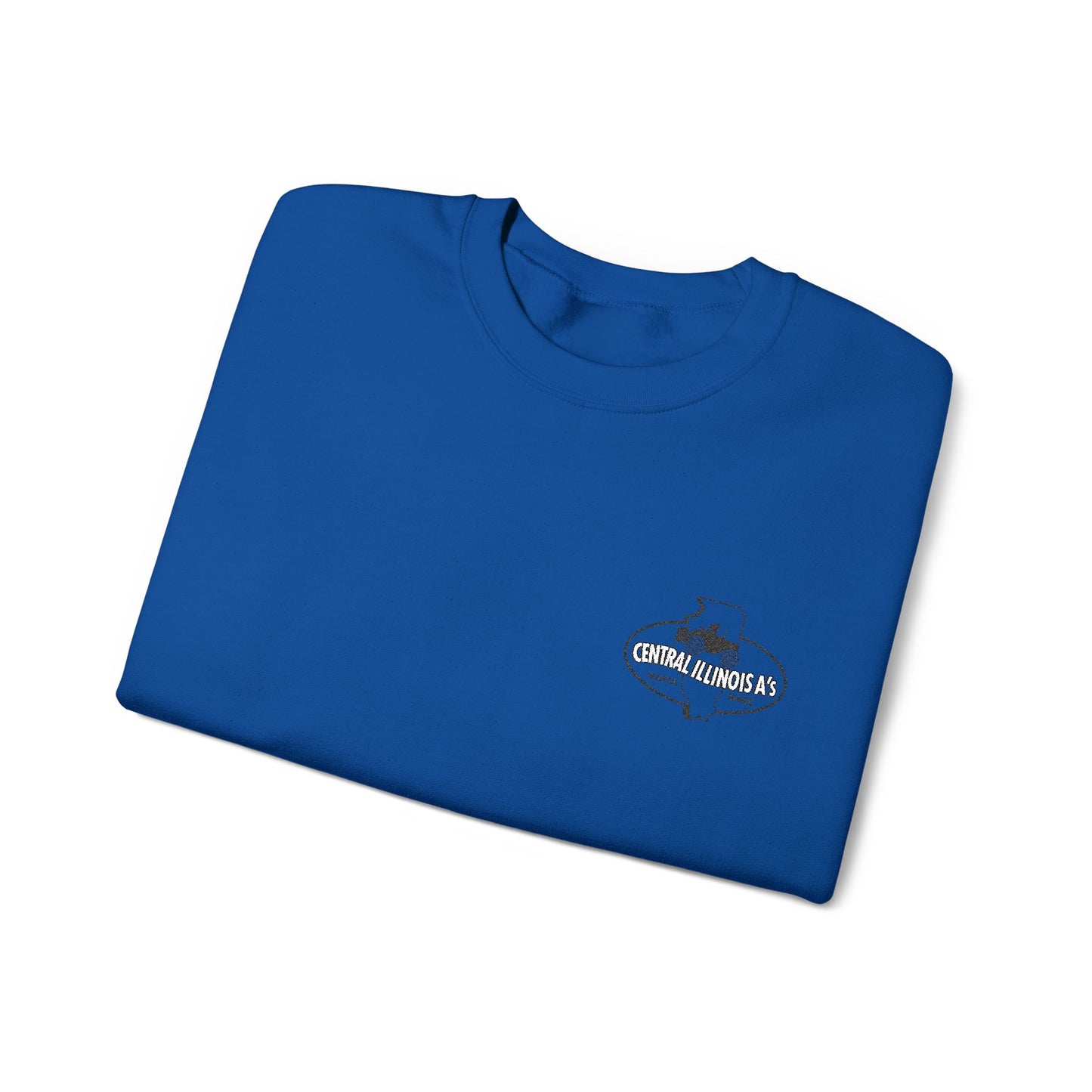 Central Illinois A's Crewneck Embroidered Sweatshirt — Small Chest Logo