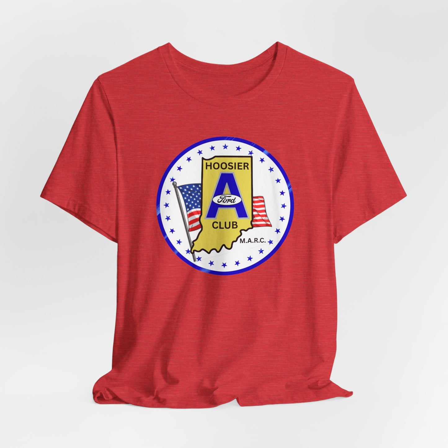 Hoosier A Ford Club Logo Tee — American Flag Indiana Pride T-Shirt