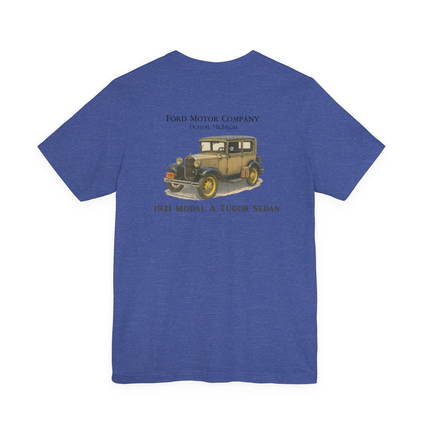 1931 Model A Ford Tudor Sedan Tee — Gold Coast chest logo