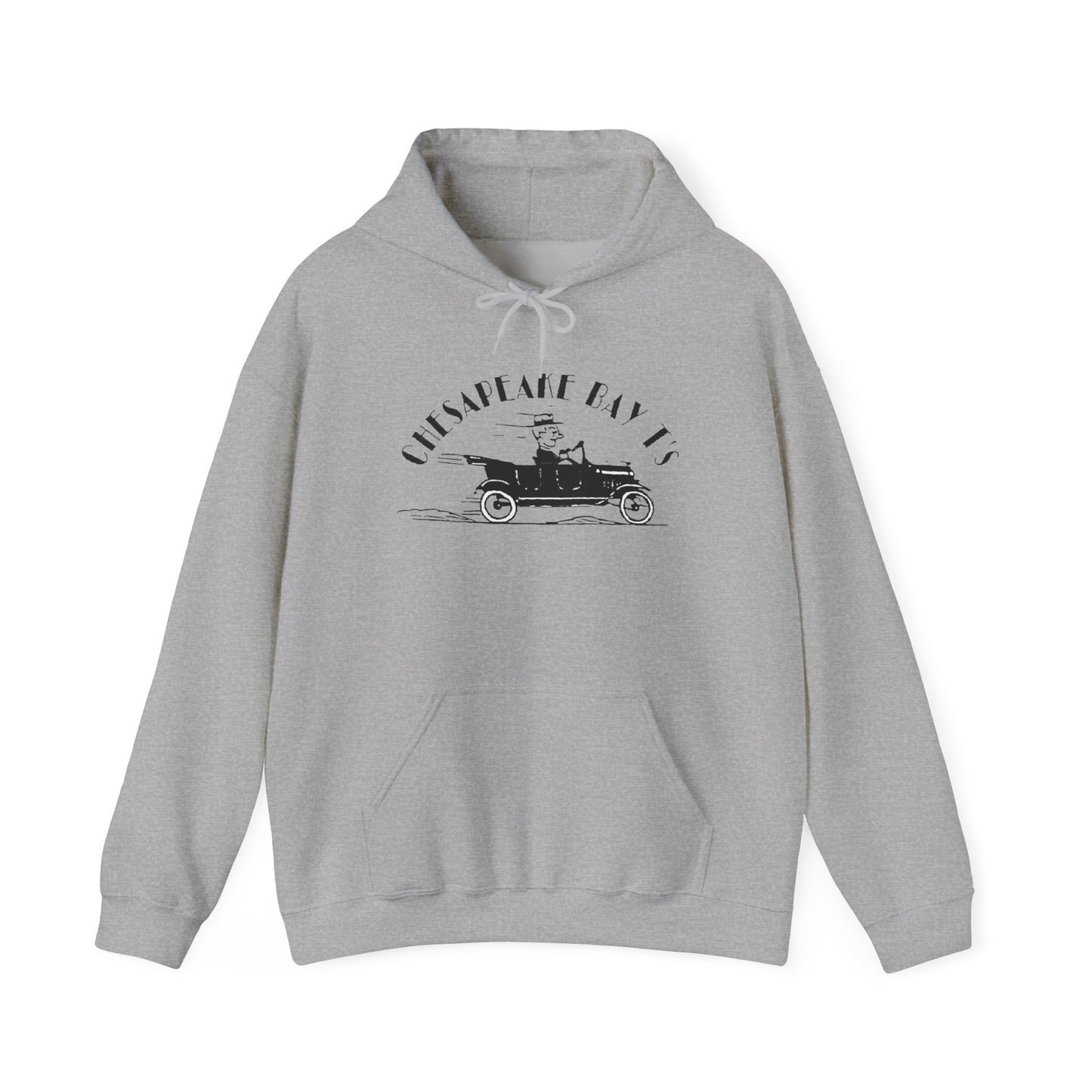 Chesapeake Bay T's Vintage Car Hoodie (screen printed)