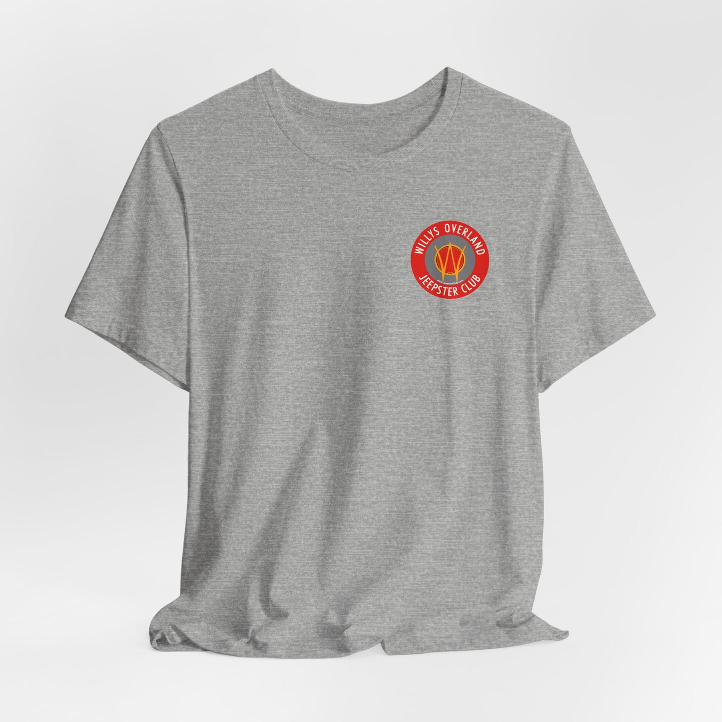 Willys Overland Jeepster Club T‑Shirt — Front and Back Logos