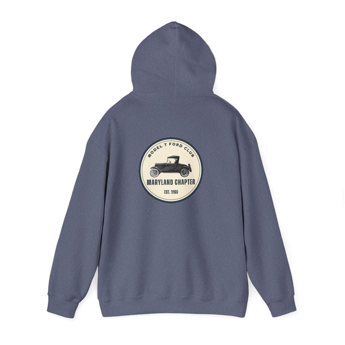 Maryland Chapter Model T Ford Club (back logo only) Unisex Heavy Blend™ Hooded Sweatshirt