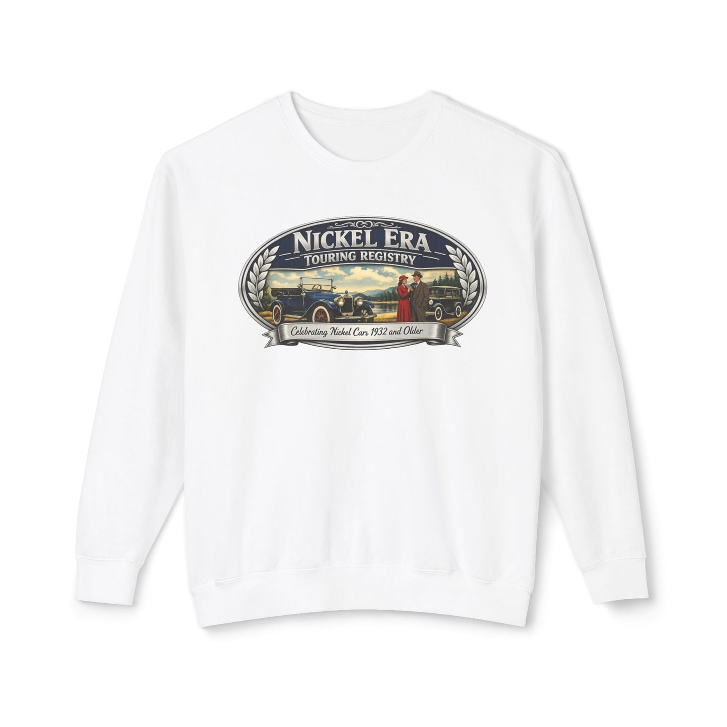 Nickel Era Touring Registry Retro Crewneck Lightweight Sweatshirt