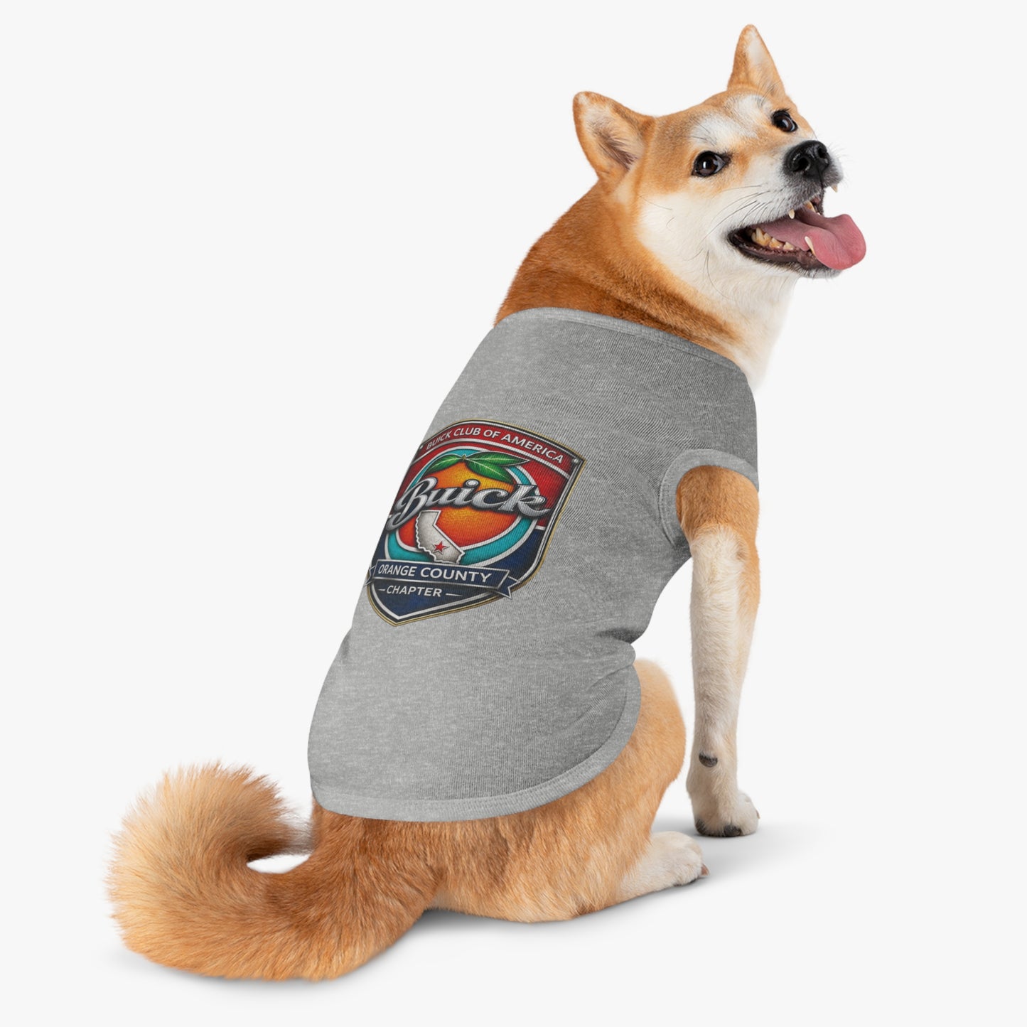 Buick Club of America Orange County Pet Tank Top — Logo Dog Shirt