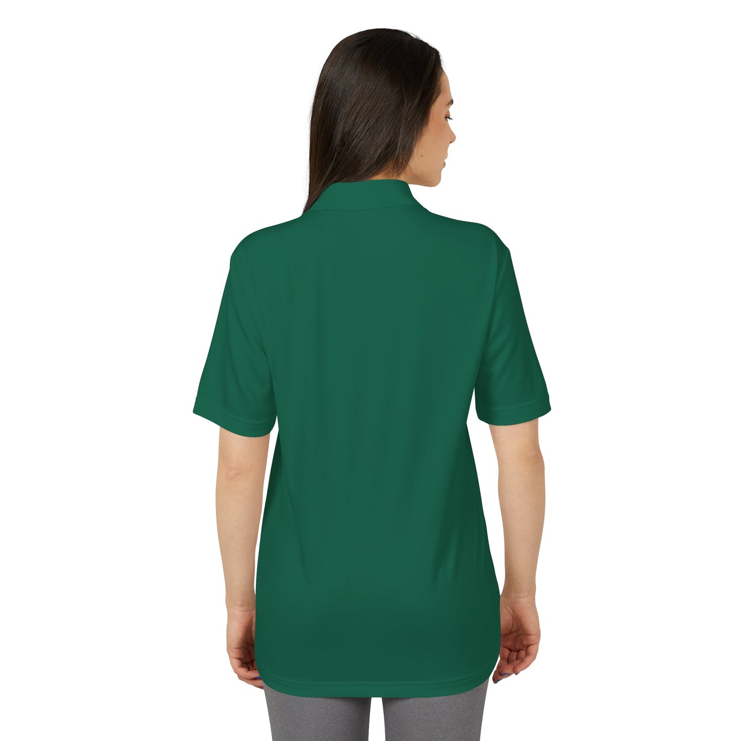 North Idaho Corvette Club White Embroidered Polo — adidas Unisex Performance Polo