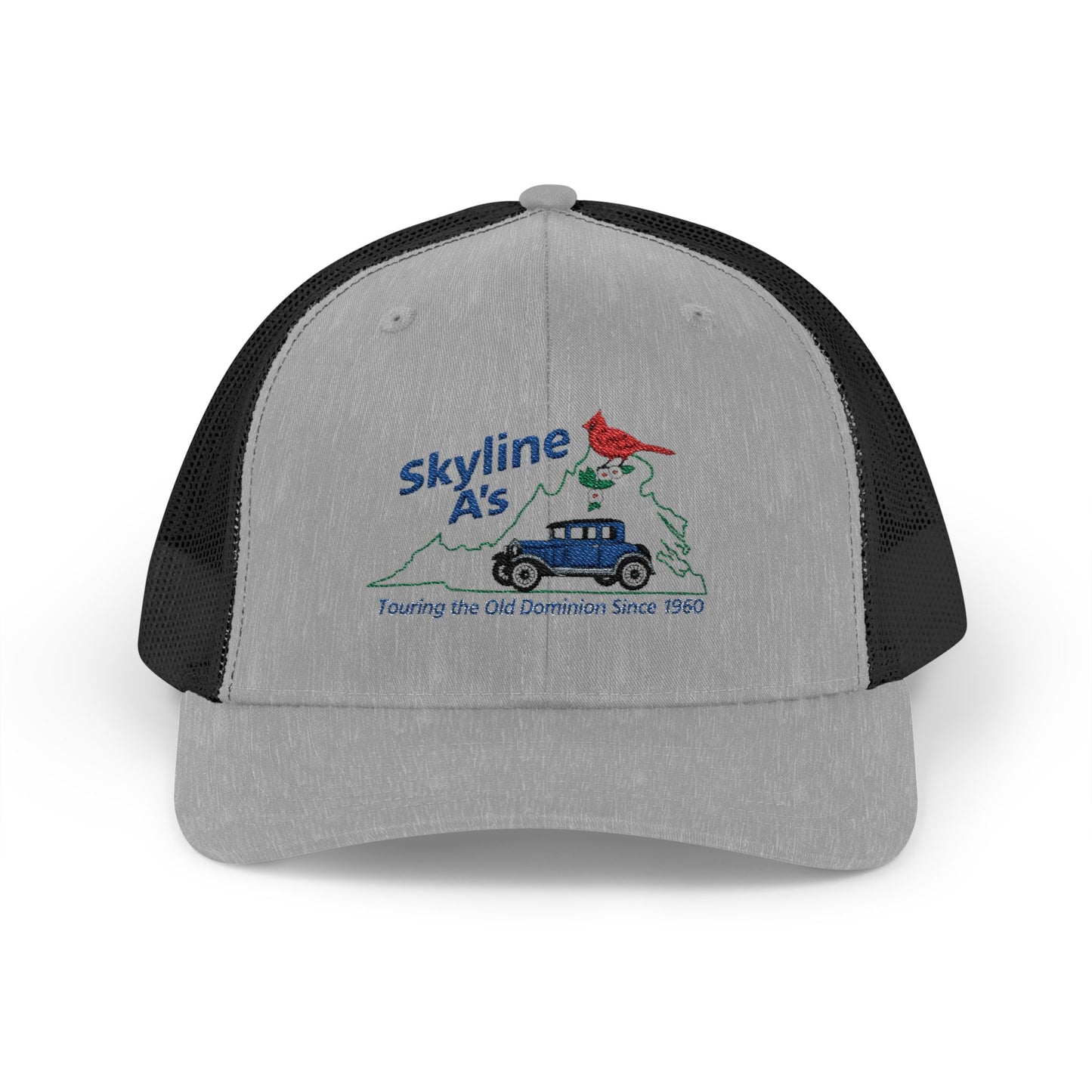 Skyline A's Vintage Tractor Snapback Trucker Hat (Embroidered)