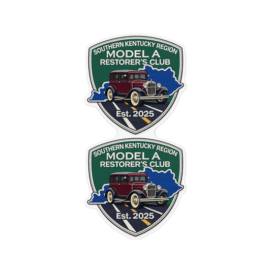 Southern Kentucky Region Model A Restorer's Club Two 12" x 12" Magnets - Great for Parades and Car Trailers