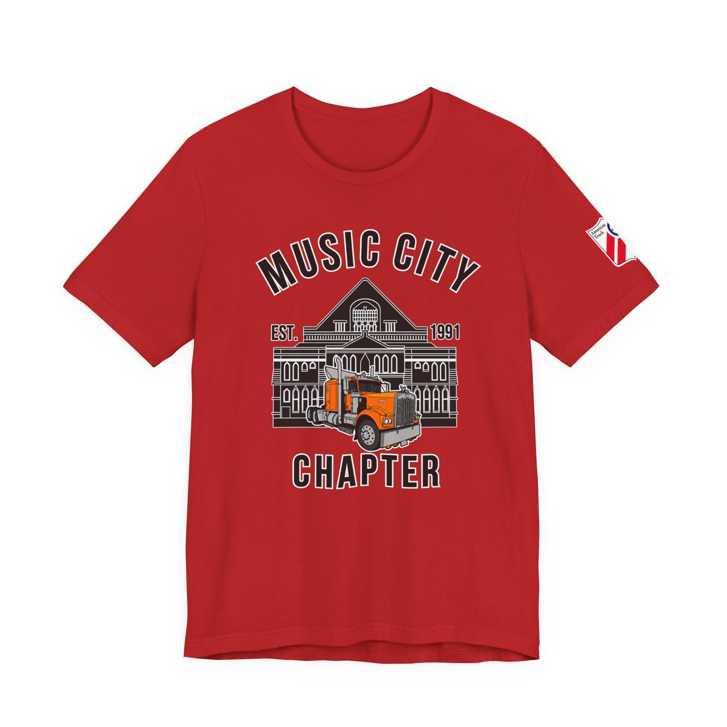 Music City Chapter ATHS Tee — Front Logo and Left Sleeve Logo