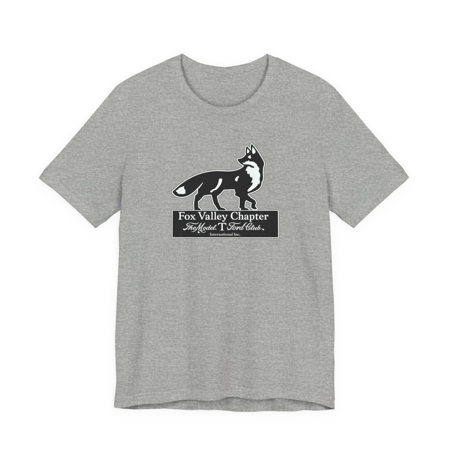 Fox Valley Chapter Model T Ford Club Tee — Vintage Fox Logo Short Sleeve T-Shirt