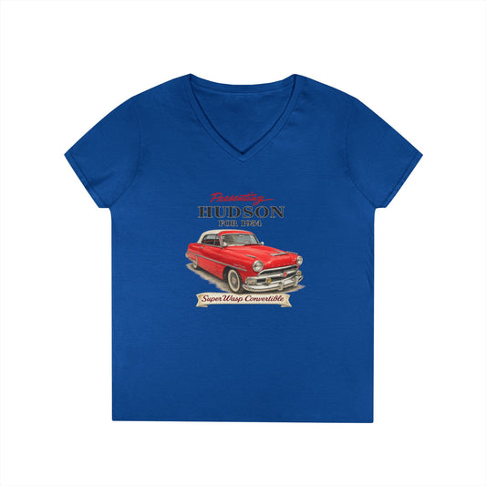 1954 Hudson Super Wasp Women's V-Neck Tee