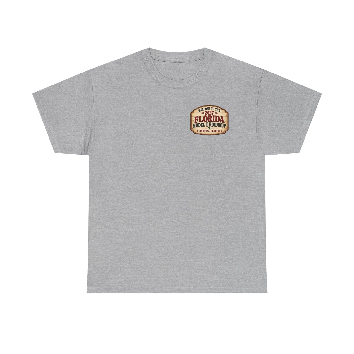 Florida Model T Roundup 2027 T-Shirt - Unisex Heavy Cotton Tee