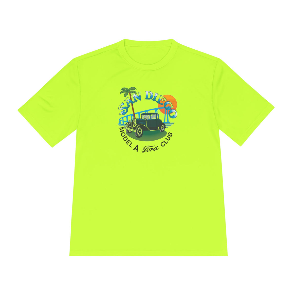 San Diego Model A Ford Club Tee — Moisture‑Wicking Shirt
