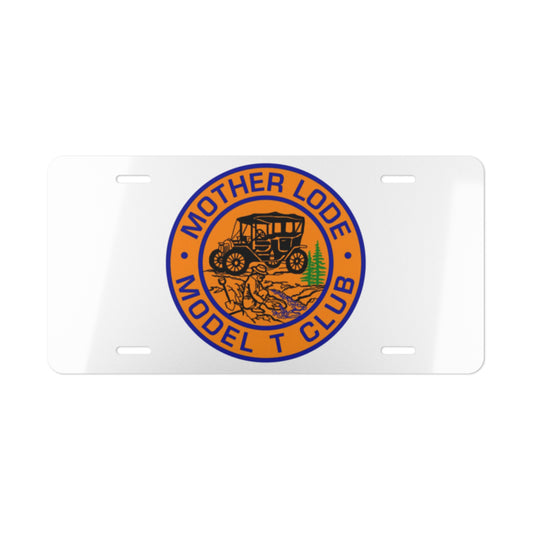 Mother Lode Model T Club Vanity Plate - Classic Car Lover's Decor