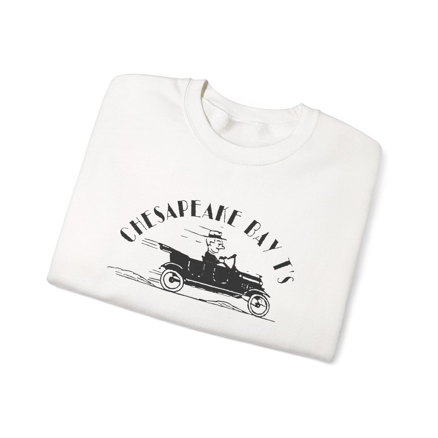 Chesapeake Bay T's Vintage Car Crewneck Sweatshirt
