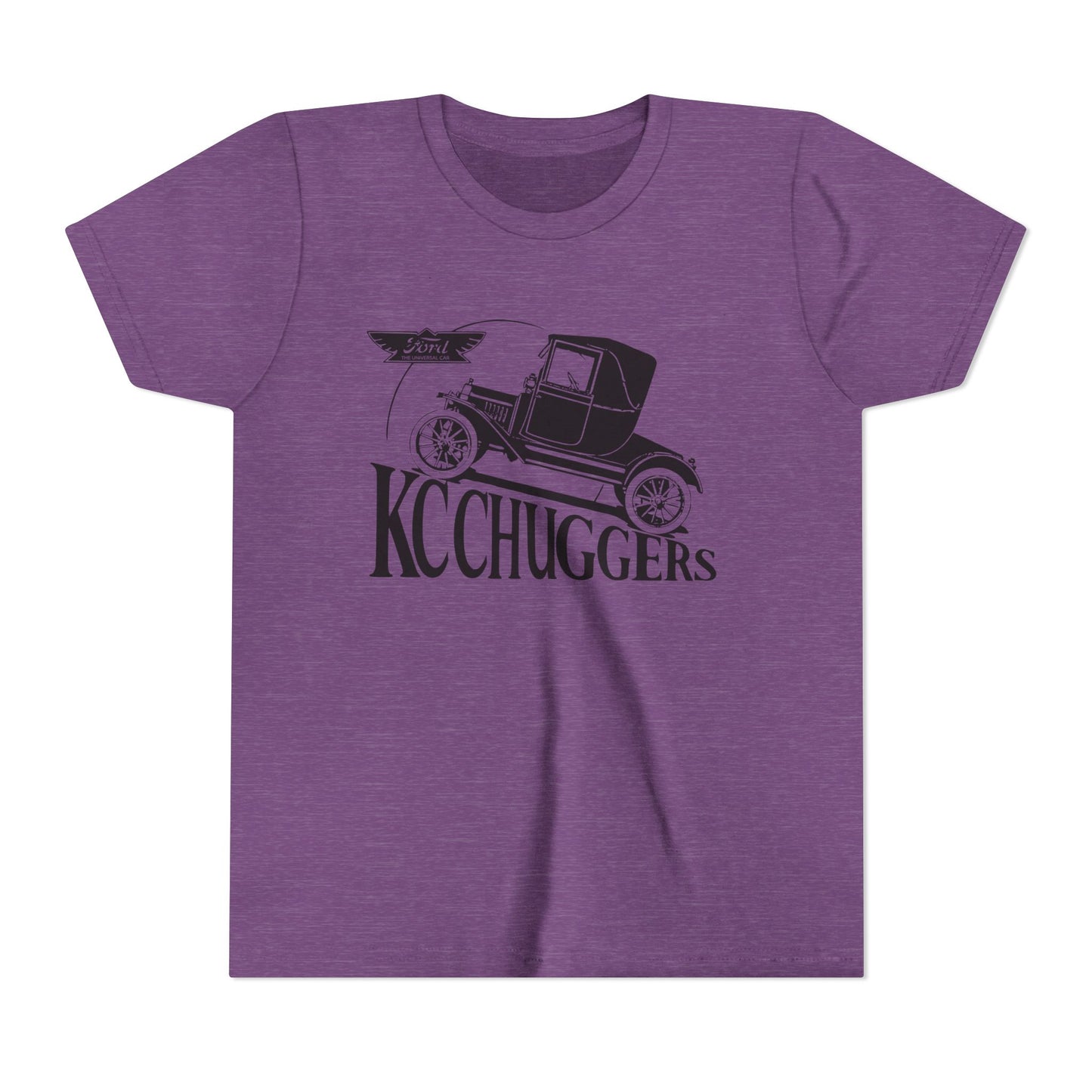 KC Chuggers Vintage Car Youth Tee - Retro Automobile Graphic Shirt
