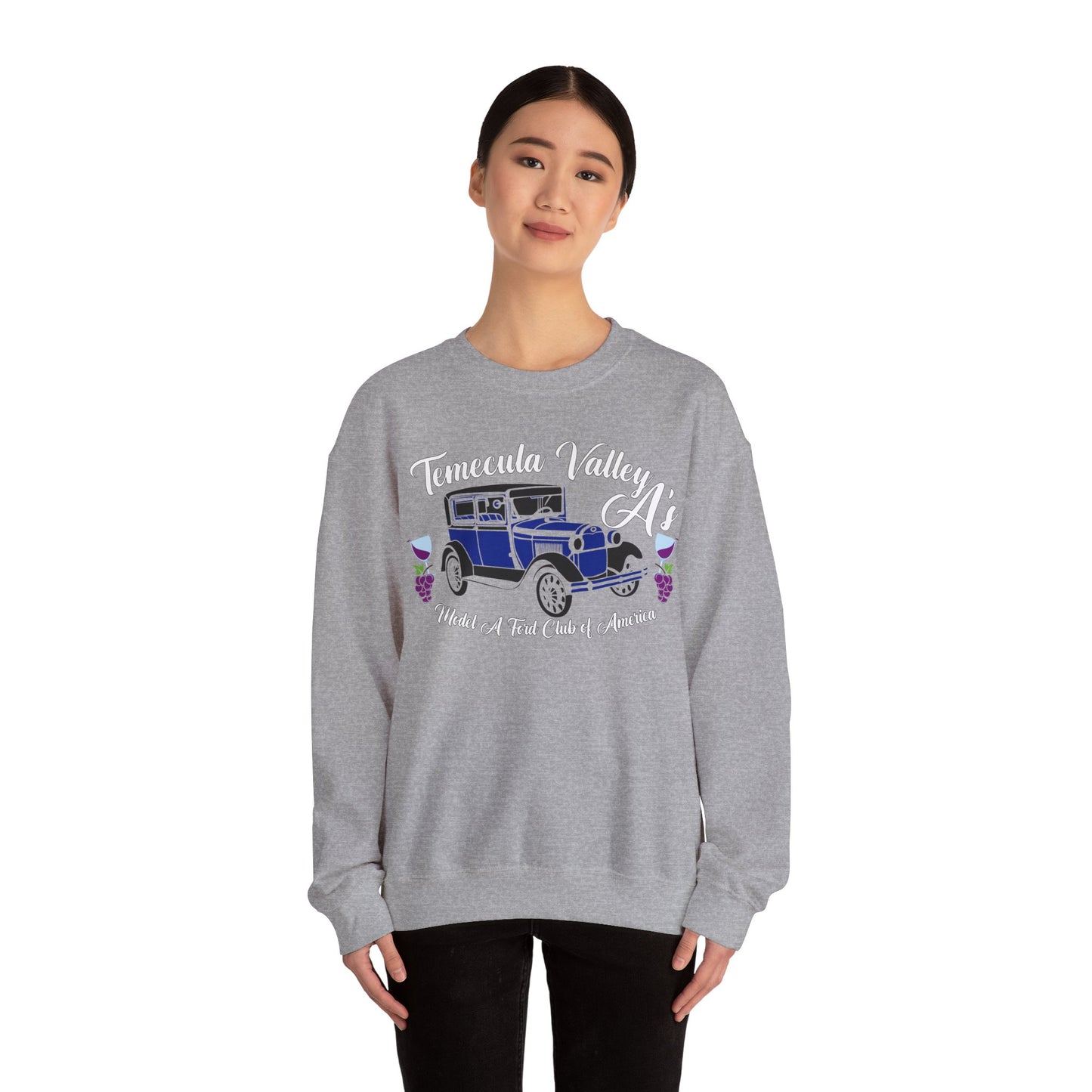 Temecula Valley A's (front and back print) Unisex Heavy Blend™ Crewneck Sweatshirt