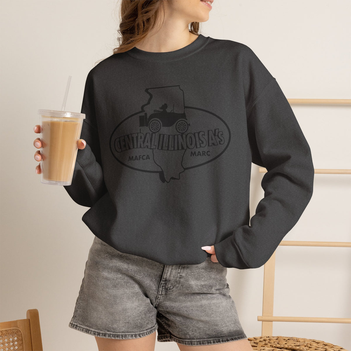 Central Illinois A's Sweatshirt - Unisex Heavy Blend™ Crewneck Sweatshirt