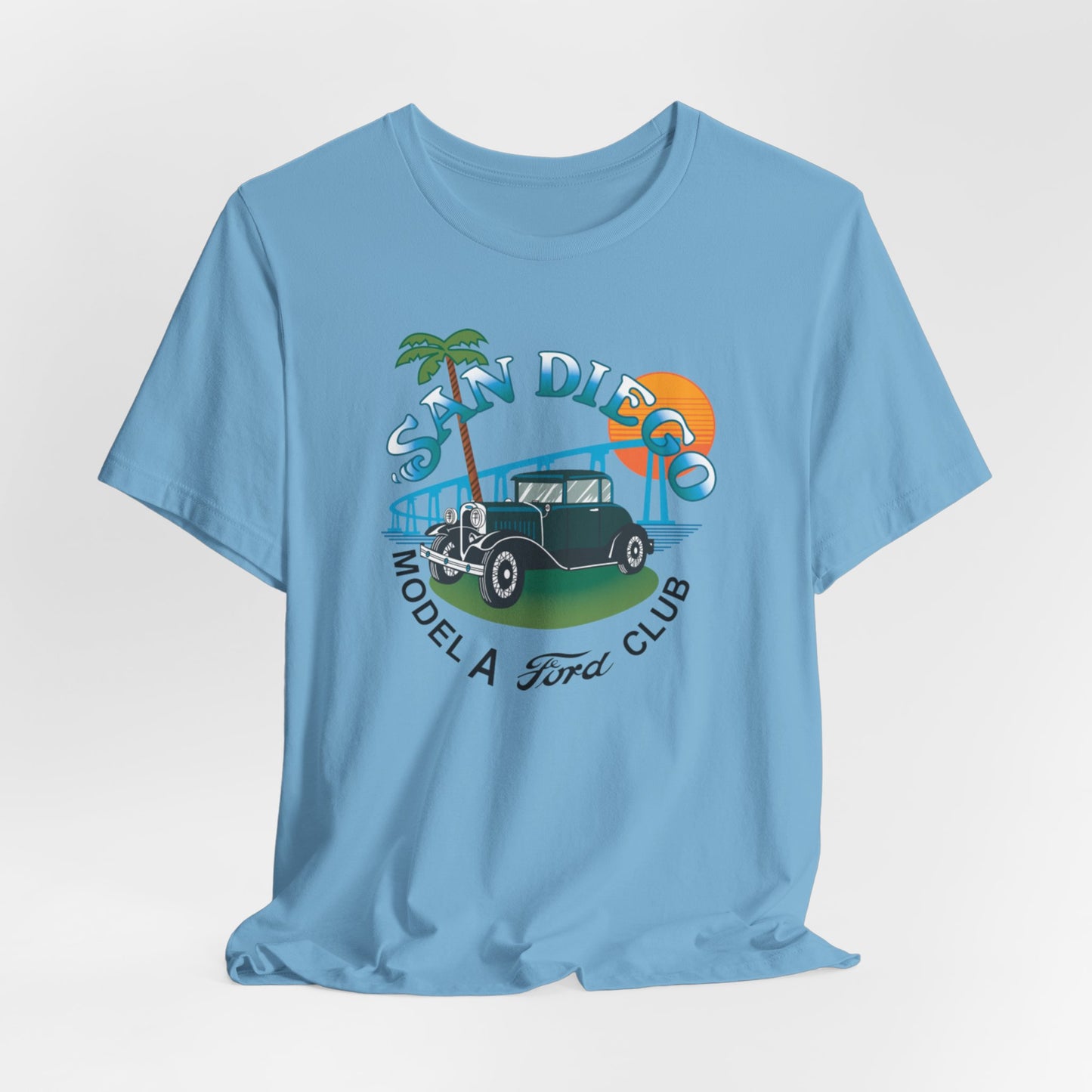 San Diego Model A Ford Club Tee — Large Front Logo