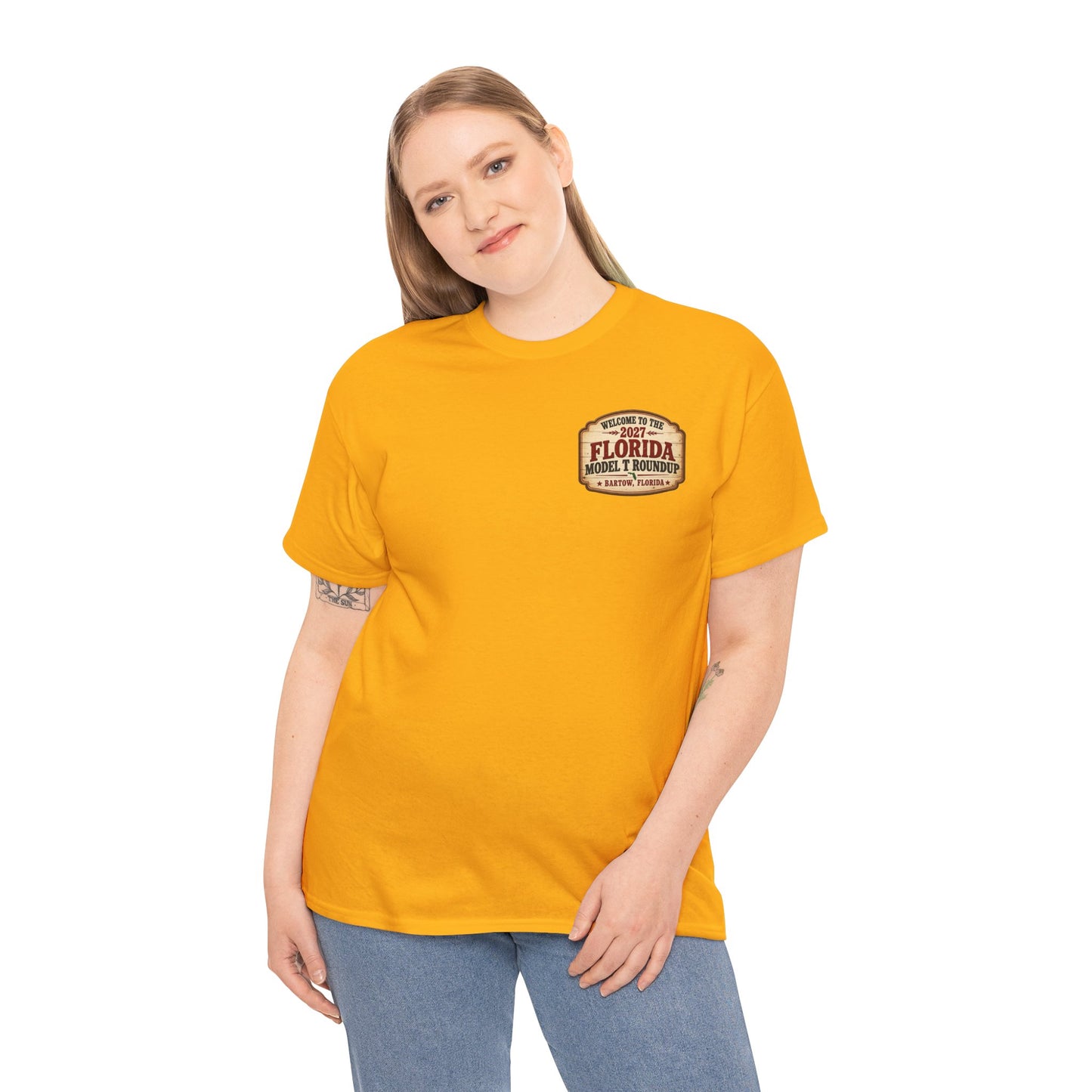 Florida Model T Roundup 2027 T-Shirt - Unisex Heavy Cotton Tee