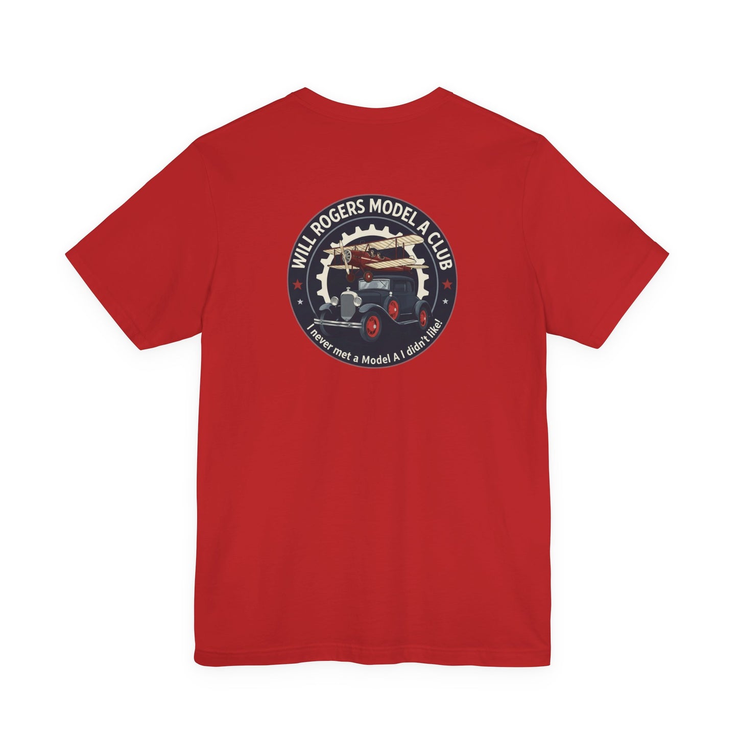 Will Rogers Model A Club – Vintage Car Graphic Tee (Front and Back Logos)
