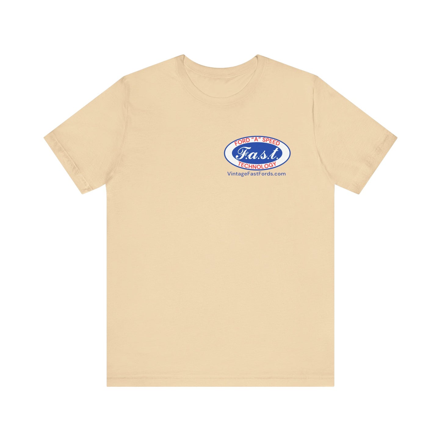 F.a.s.t. Ford "A" Speed Technology (single logo) - Grey Short Sleeve T-Shirt for Casual Style