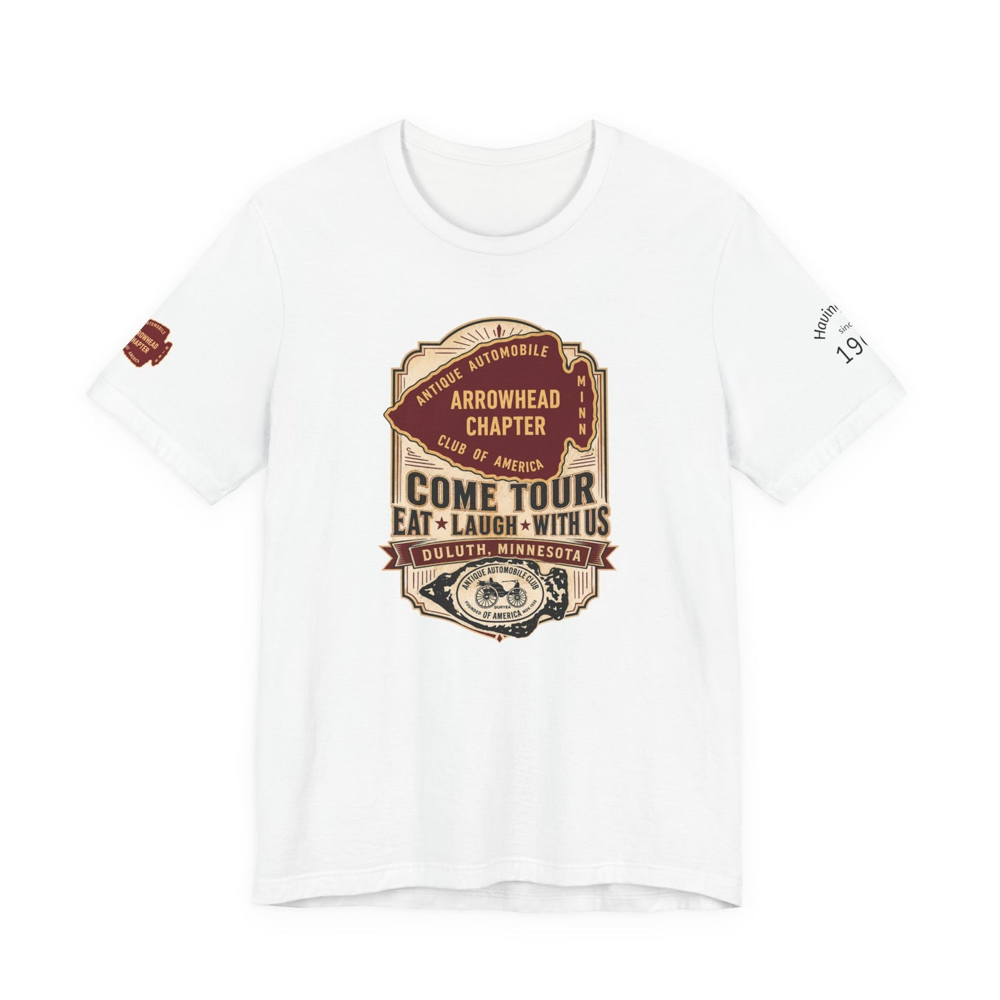 Arrowhead Chapter Tee — "Come Tour, Eat Laugh With Us" Vintage Club Shirt