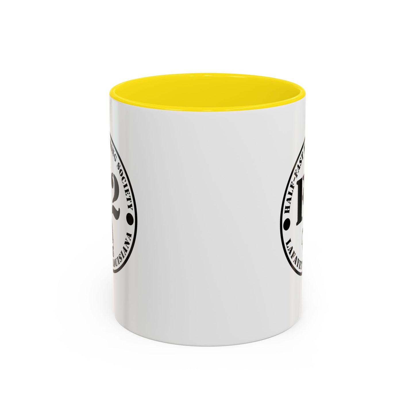 F/2 Half-Fast Motoring Society Accent Coffee Mug — Lafayette, Louisiana Emblem (11/15oz)